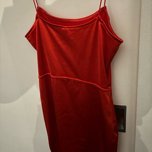 Red Metallic Dress - Picture 2 of 4